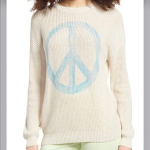 BP Nordstrom Peace Sign Knit Sweater